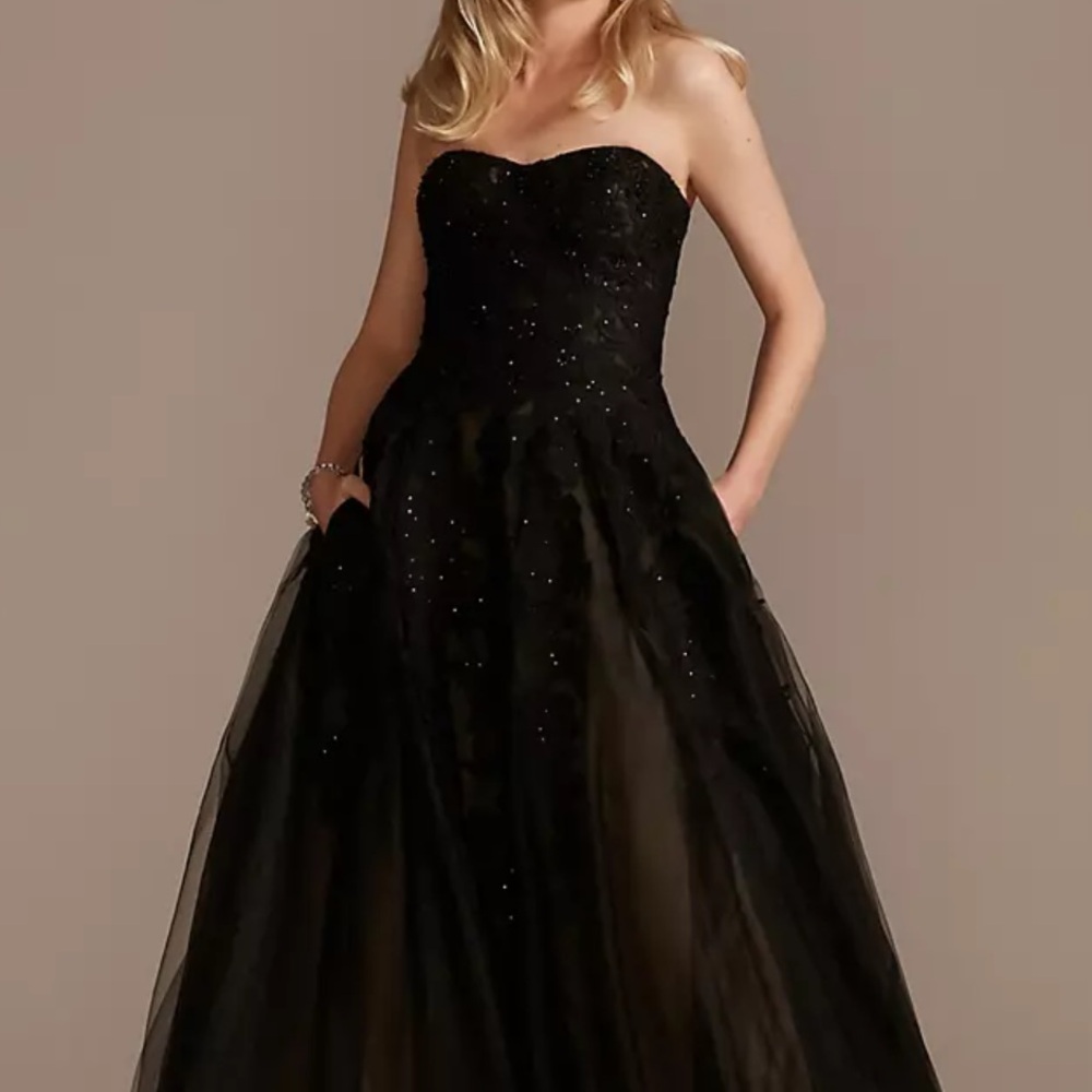 David’s Bridal Black Wedding Dress